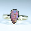 Queensland Solid Boulder Opal Gold Ring