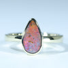 Queensland Soild Boulder Opal Gold Ring - Size 6.25  US Code - EM210