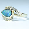 Australian Boulder Opal and Diamond Gold Ring 