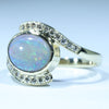 Lightning Ridge Solid Opal Gold Ring