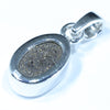 Australian Boulder Opal Silver Pendant with Silver Chain (9.5mm x 6mm) Code - FF290