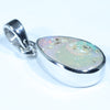 Australian Boulder Opal Silver Pendant with Silver Chain (12mm x 8mm) Code - FF286