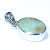 Australian Boulder Opal Silver Pendant with Silver Chain (11mm x 8.5mm) Code - FF267