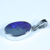 Australian Boulder Opal Silver Pendant with Silver Chain (13mm x 8.5mm) Code - FF279