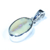 Australian Boulder Opal Silver Pendant with Silver Chain (11mm x 7mm) Code - FF260