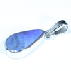 Australian Boulder Opal Silver Pendant with Silver Chain (14mm x 7mm) Code - FF268