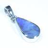 Australian Boulder Opal Silver Pendant with Silver Chain (14mm x 7mm) Code - FF268