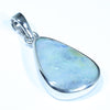 Australian Boulder Opal Silver Pendant with Silver Chain (16mm x 11mm) Code - FF271