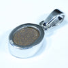 Australian Boulder Opal Silver Pendant with Silver Chain (9mm x 7mm) Code - FF266