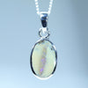 Natural Australian Boulder Opal Silver Pendant