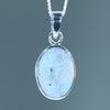 Natural Australian Boulder Opal Silver Pendant