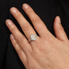 Lightning Ridge Solid White Opal and Diamond 14k White Gold Ring - Size 7.75 US Code - EM1271