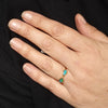 Queensland Boulder Opal Gold Ring Size - 6.5 US Code  EM194