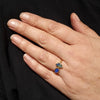 Queensland Boulder Opal Gold Ring Size - 7 US Code  EM191