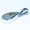 Australian Boulder Opal Silver Pendant with Silver Chain (11mm x 6mm) Code - FF245