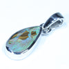 Australian Boulder Opal Silver Pendant with Silver Chain (11mm x 6mm) Code - FF245