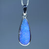 Natural Australian Boulder Opal Silver Pendant