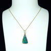 Queensland Boulder Opal and Diamond Gold Pendant Code - AA62