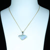 Coober Pedy Solid Opal Gold Pendant (20mm x 13mm) Code - AA81