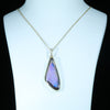 Large Queensland Boulder Opal and Diamond Gold Pendant Code - AA69