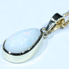 10k Gold - Solid Coober Pedy White Opal