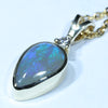 10k Gold - Solid Lighting Ridge Dark Opal - Natural Diamond