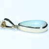 Coober Pedy Solid Opal Gold Pendant (12 mm x 6.5mm ) Code - AA121
