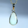 Natural Australian Coober Pedy Opal Gold Pendant