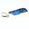 Natural Australian Boulder Opal and Diamond 18K Gold Pendant (21mm x 12.5mm) Code - AA113