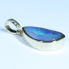 Natural Australian Boulder Opal and Diamond Gold Pendant (14mm x 10mm) Code - AA130