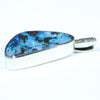 Natural Queensland Boulder Opal and Diamond Gold Pendant (21mm x 13mm) Code - AA127