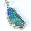 Large Opal Gold and Diamond Pendant Design