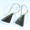 Natural Solid Boulder Opal Gold Earrings (16 x 10mm) Code EE71