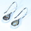Australian Boulder Opal Silver Earring (9.5 mm x 6mm) Code - SS572