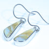 Easy Wear Silver Opal Drop Earring Design
