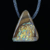 Natural Australian Boulder Opal Matrix Side Drill Pendant