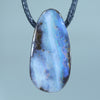 Natural Australian Queensland Boulder Opal Side Drill Pendant