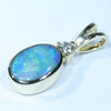 10k Gold - Solid Lighting Ridge Dark Opal - Natual Diamond
