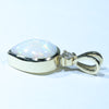 Coober Pedy White Opal and Diamond Gold Pendant (10mm x 8mm) Code - AA148