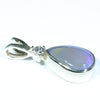 Lightning Ridge Solid Dark Opal and Diamond Gold Pendant (10mm x 6.5mm ) Code - AA156