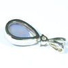 Lightning Ridge Solid Dark Opal and Diamond Gold Pendant (10mm x 6.5mm ) Code - AA156