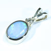 10k Gold - Solid Queensland Boulder Opal - Natural Diamond