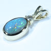 10k Gold - Solid Queensland Boulder Opal - Natural Diamond
