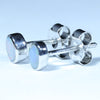 Australian Solid Opal Silver Earrings (4mm x 3mm) Code - SS597