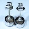 Australian Boulder Opal Silver Earring (8 mm x 5.5mm) Code - SS617