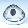 Natural Boulder Opal Matrix Mens Silver Ring -Size 13 Code - MM01