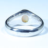 Lightning Ridge Crystal Opal Mens Silver Ring - Size 9.5 Code MM07