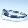 Natural Boulder Opal Mens Silver Ring - Size 11 Code MM10