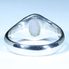 Coober Pedy Crystal Opal Mens Silver Ring - Size 12 Code - MM20
