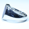 Natural Boulder Opal Matrix Mens Silver Ring -Size 12.75 Code - MM06